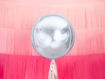 Picture of FOIL BALLOON OMBRE BALL SILVER 18 INCH
